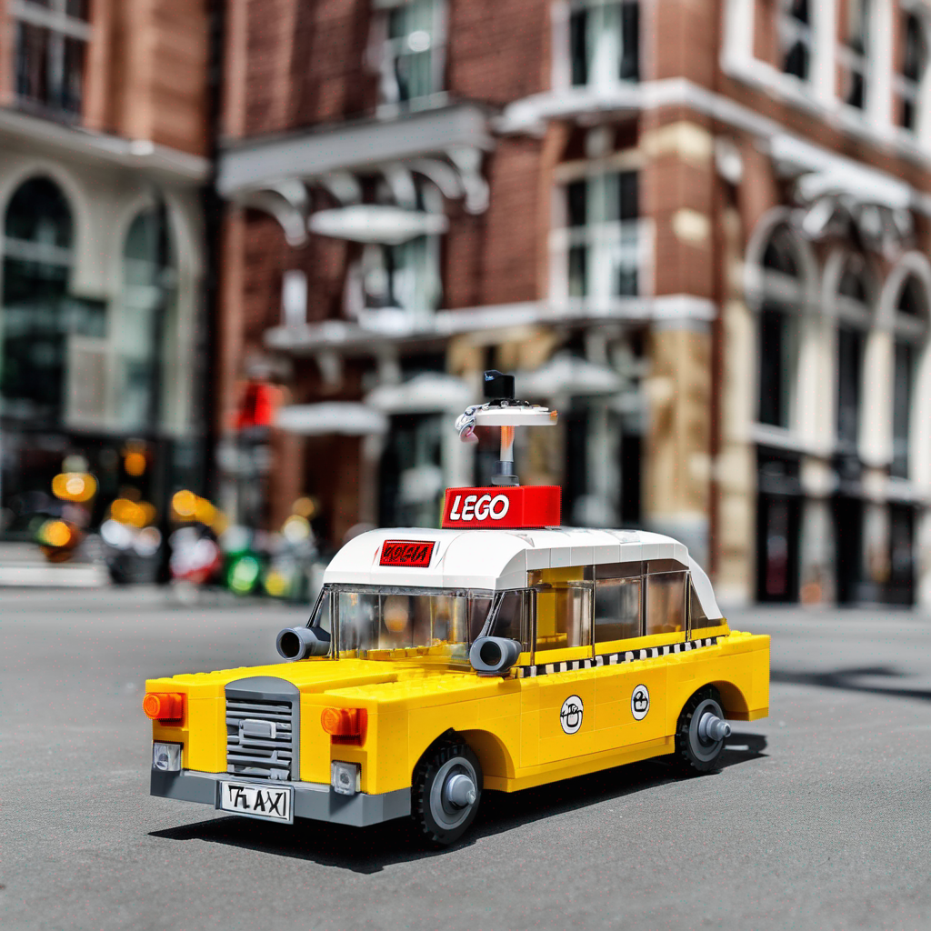 a lego taxi