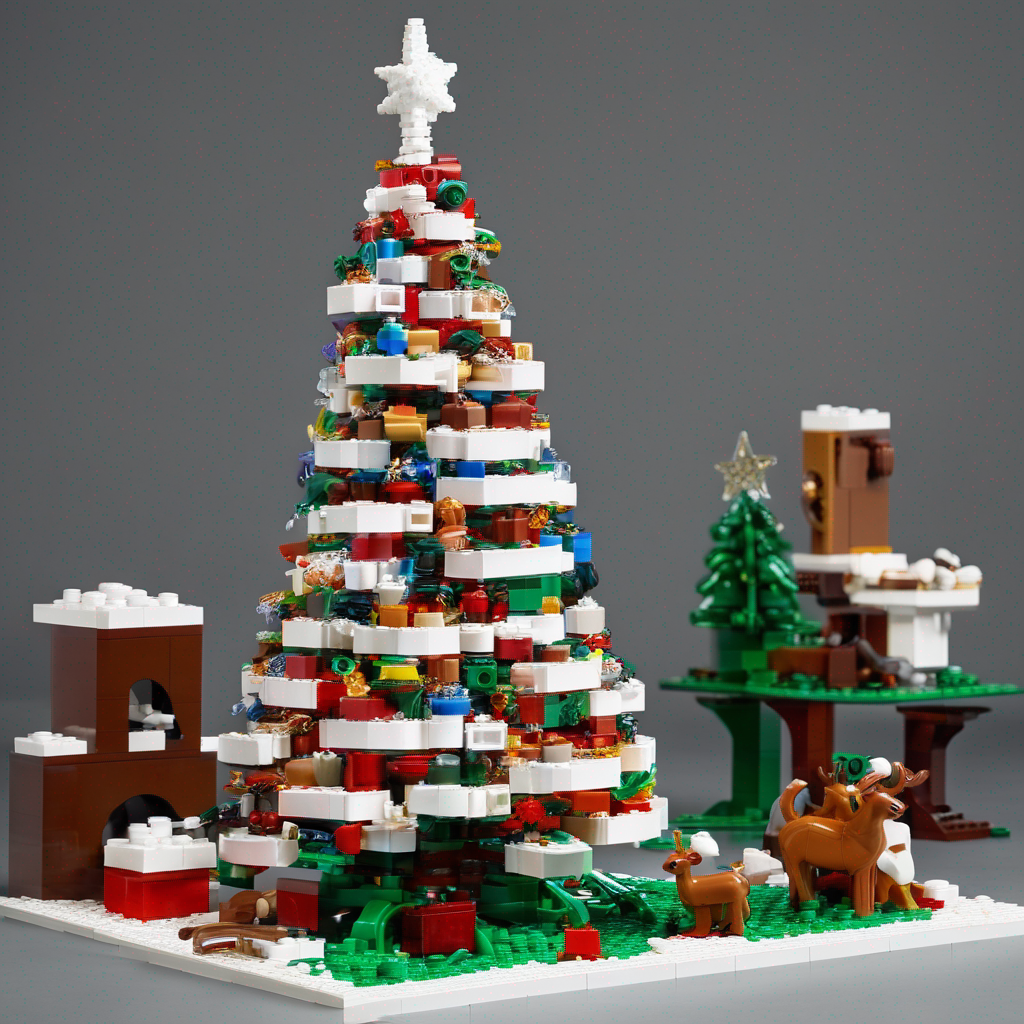 a lego christmas tree