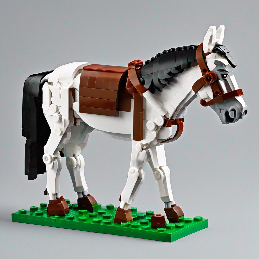 a lego horse