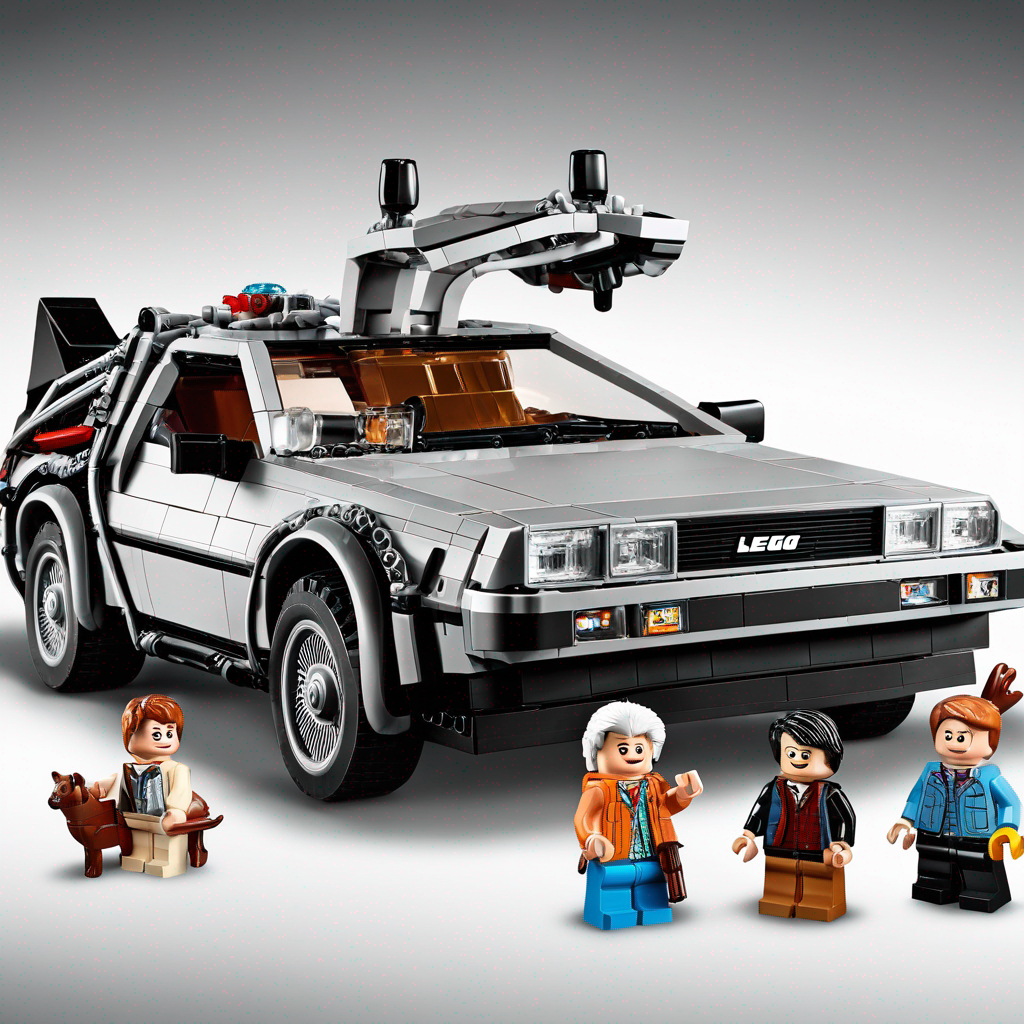 a lego Delorean from Back to the Future